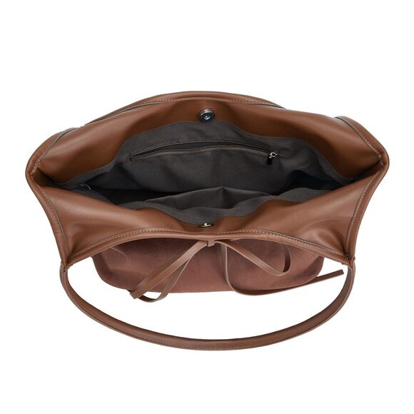 Chic Vintage French Bow Bag Satchel Roomy Capacity Hobo Satchel Strap Satchel - Picture 7 of 8